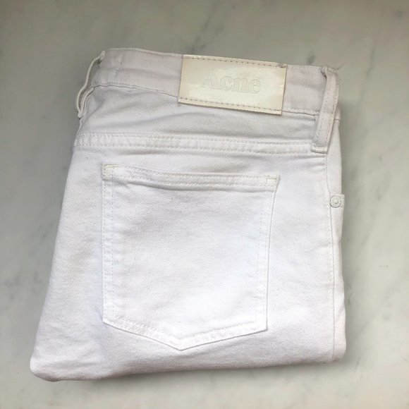 ACNE Kex Optic White Jeans Excellent Condition - Picture 3 of 13